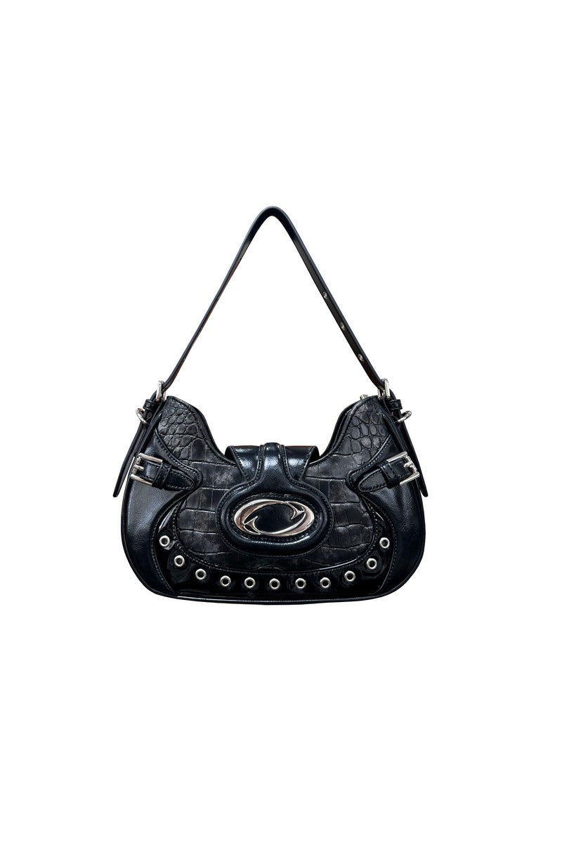 Crocodile Pattern Shoulder Bag