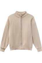 Heavyweight Ribbed Knit Cardigan