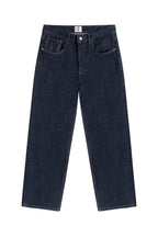 Washed Straight Leg Raw Jeans
