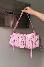 Waxed Leather Biker Bag