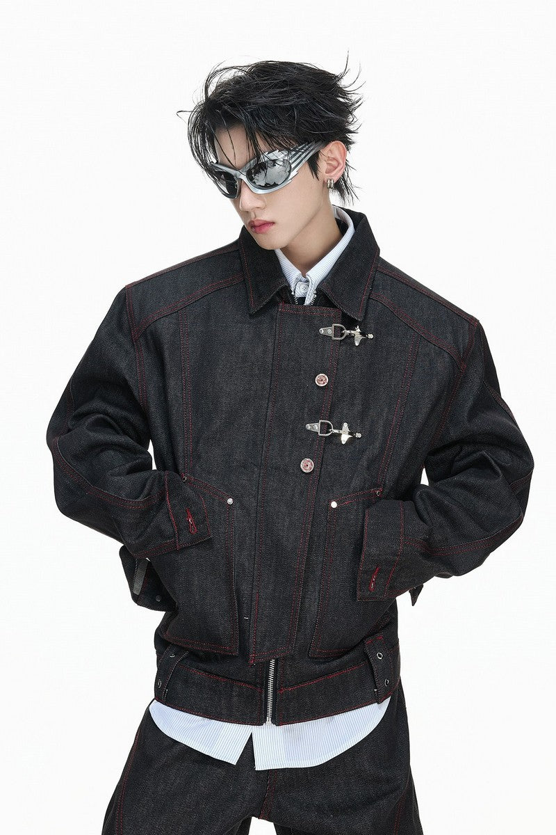 Okayama Raw Denim Bomber Jacket