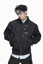 Okayama Raw Denim Bomber Jacket