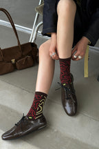 Metallic Leather Oxfords