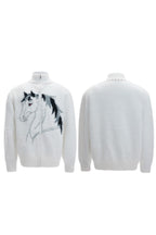 Jungle Knit High Neck Cardigan