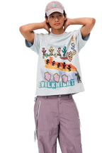 Colorful Graffiti Graphic Tee