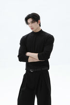 Modal Blend Fitted Turtleneck Sweater