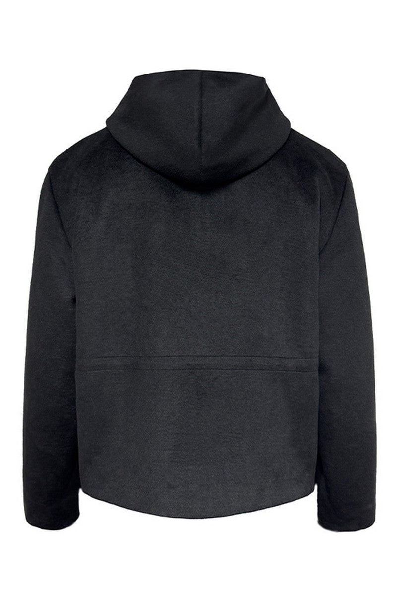 Relaxed Hooded Wool Jacket