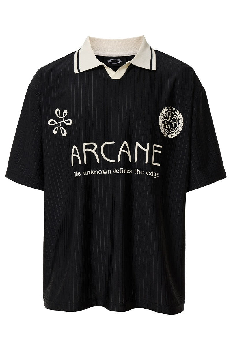 Contrast Panel Jersey Polo