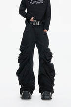 Deconstructed Washed Stacked Jeans