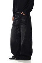 Curved Whisker Jeans