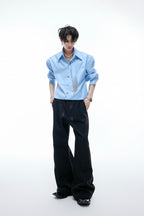 Structured Tie Detail Shirt