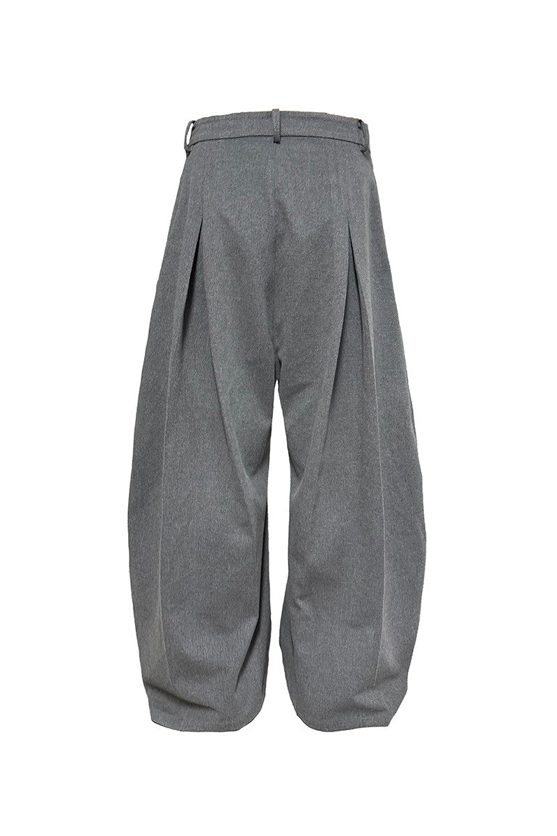 Reversible Pleated Drop Crotch Pants