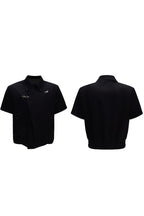 Asymmetric Cropped Short Sleeves Jacket