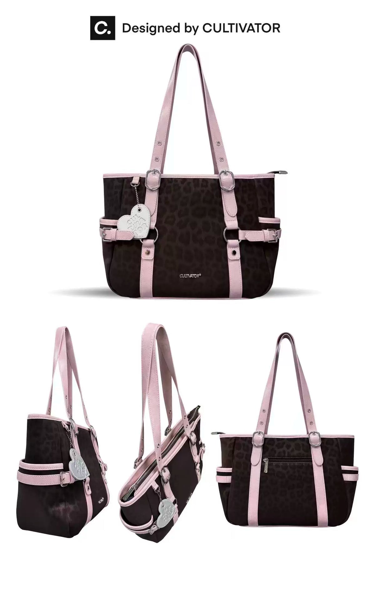 Leopard Basket Tote Bag