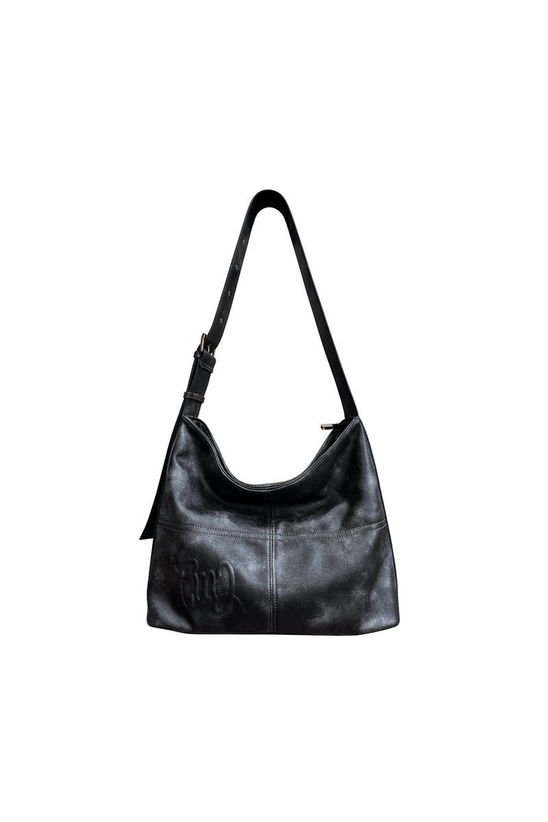 Vintage Wide Strap Large Tote Bag