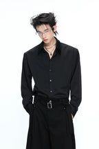 Satin Draped Shirt