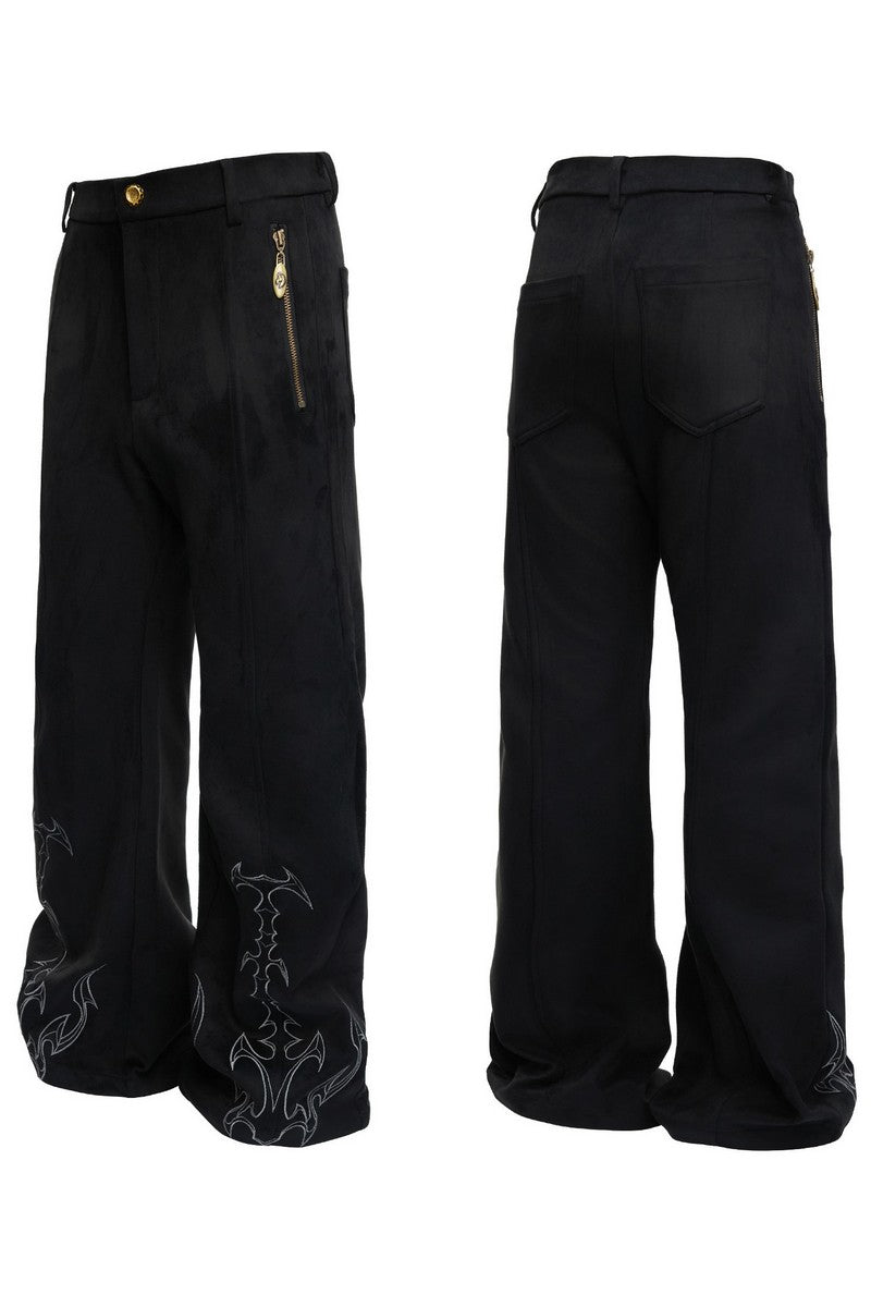 Thorn Totem Embroidered Pants