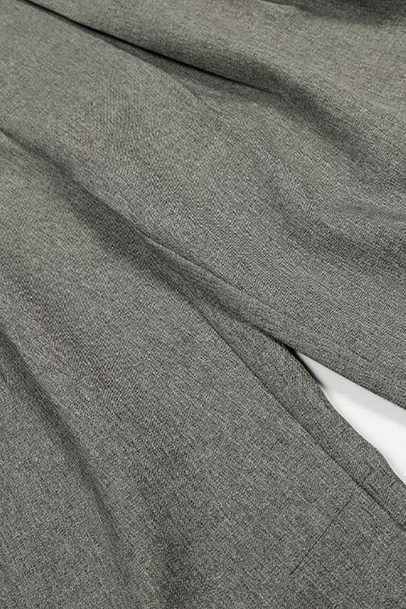 Double Pleat Curved Trousers