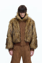 Vintage Suede Fur Reversible Jacket