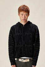 Hand Drawn Knit Jacquard Cardigan