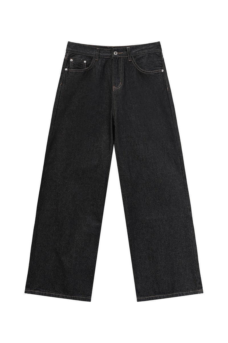 Vintage Washed A-Line Jeans