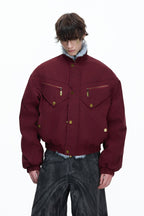 Vintage Washed Canvas Utility Jacket