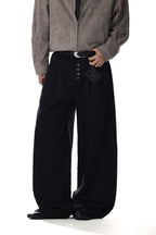 Five-Buttons Curved Jeans