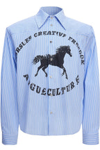 Studded Striped Printed Shirt