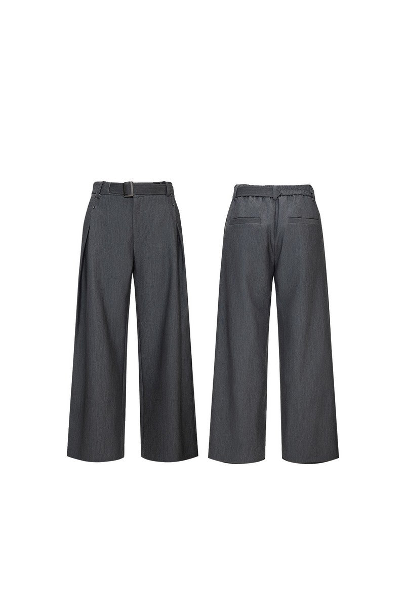 Asymmetric Wide Leg Trousers