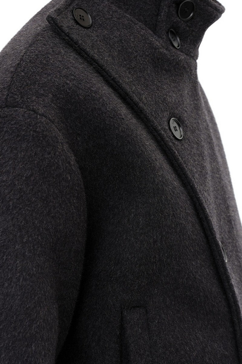 Adjustable Waist Wool Jacket