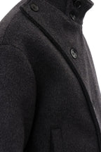 Adjustable Waist Wool Jacket
