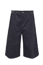 Corduroy Stripe Capri Shorts