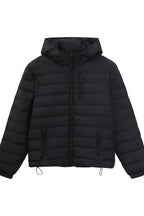 Quilted Down Hooded Puffer Jacket