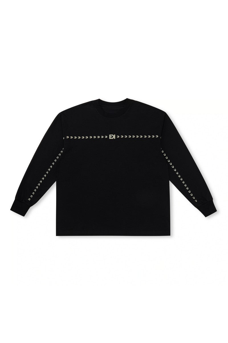 Arrow Logo Oversized Long Sleeve Tee