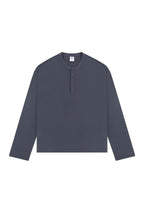Boxy Henley Long Sleeve Tee - EU Only