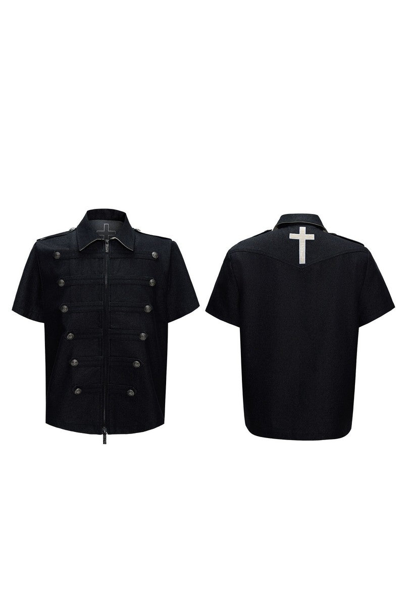 Double Breasted Polo Shirt