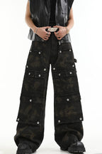 Multi-Pocket Carpenter Double Knee Trousers