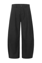 Pleated Curved Leg Trousers