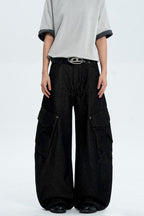 Black Pocket Scythe Jeans