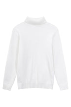 Tencel Cashmere Fitted Turtleneck Sweater
