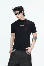 Contrast Stitch Slim T-Shirt