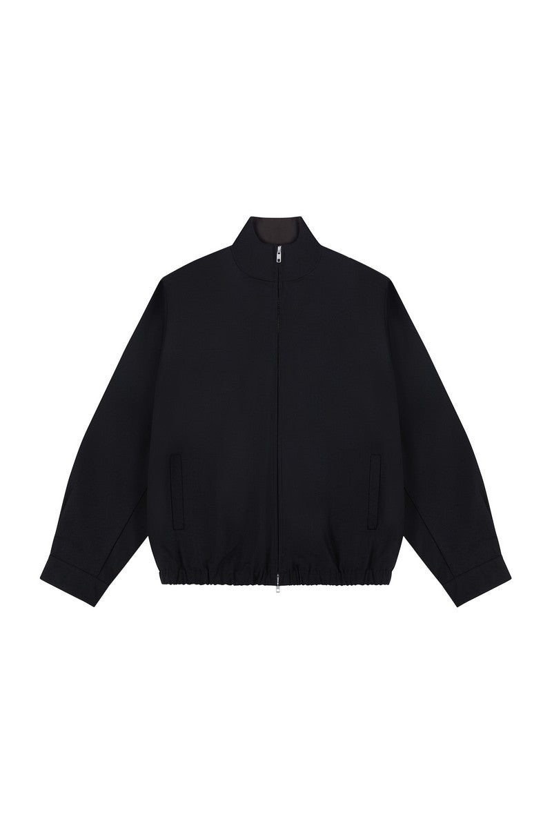 Relaxed Stand Collar Jacket