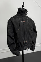 Snakeskin Panel Bomber Jacket
