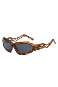 Leopard Frame Black Lens