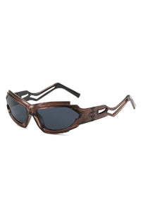 Brown Frame Black Lens