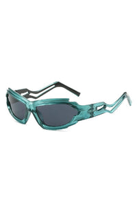 Blue Frame Black Lens