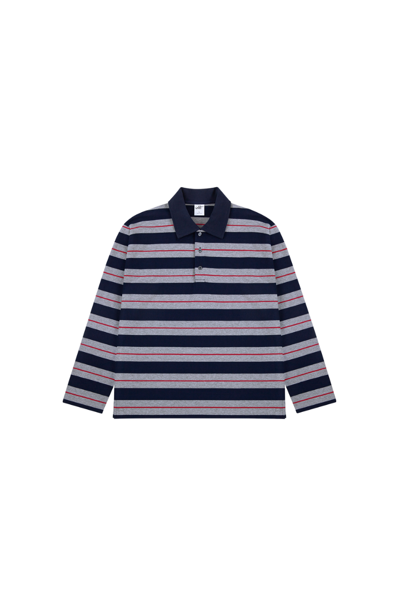 Heavyweight Striped Polo Tee - EU Only