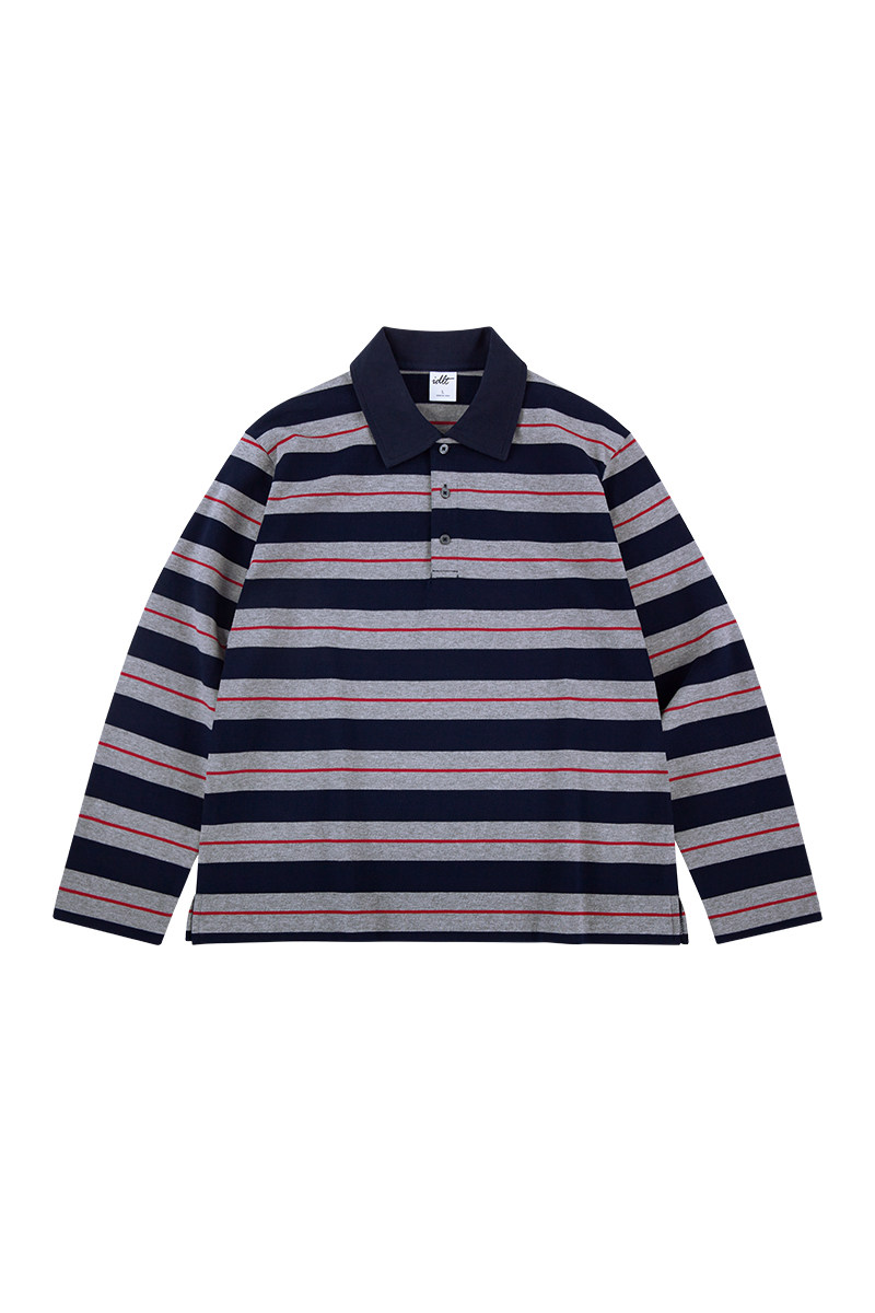 Heavyweight Striped Polo Tee - EU Only