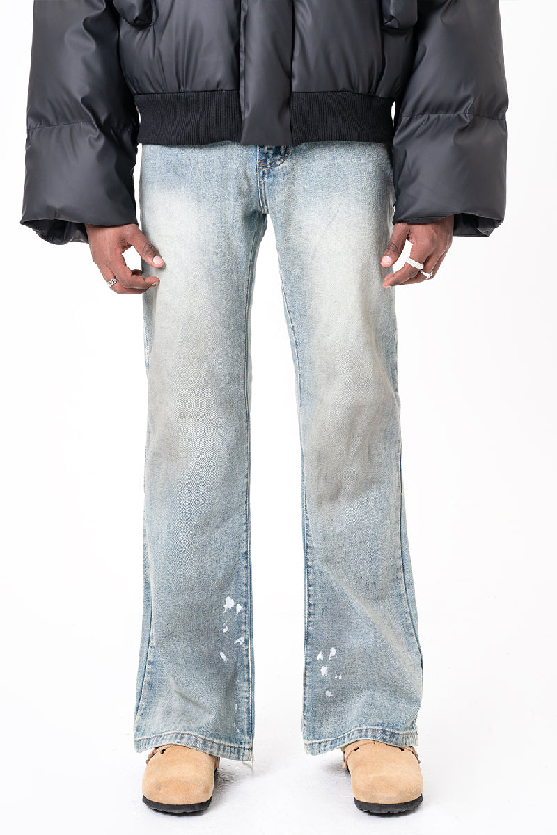 Vintage Distressed Straight Jeans - EU Only