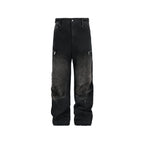 Hidden Pocket Faded Jeans